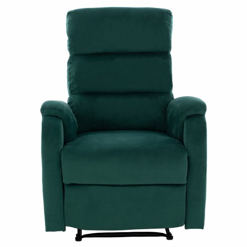 RELAX SESSEL MIT MASSAGEMECHANISMUS GRÜN SAMT