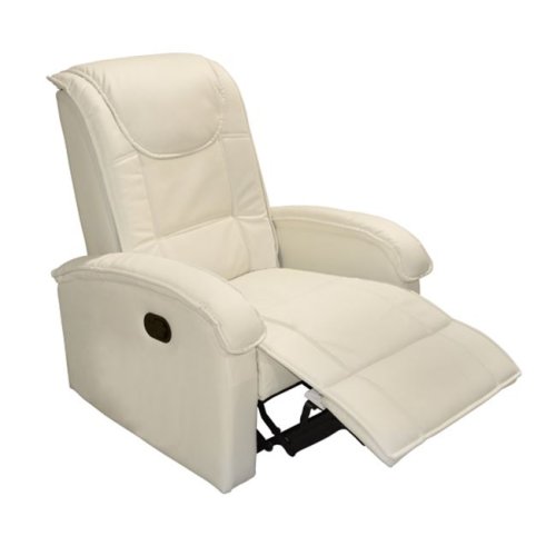 "Relax Me" sessel aus kunstleder mit massagefunktion in weiß