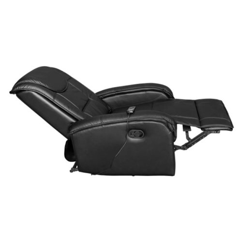 "Relax Me" sessel aus kunstleder mit massagefunktion in schwarz