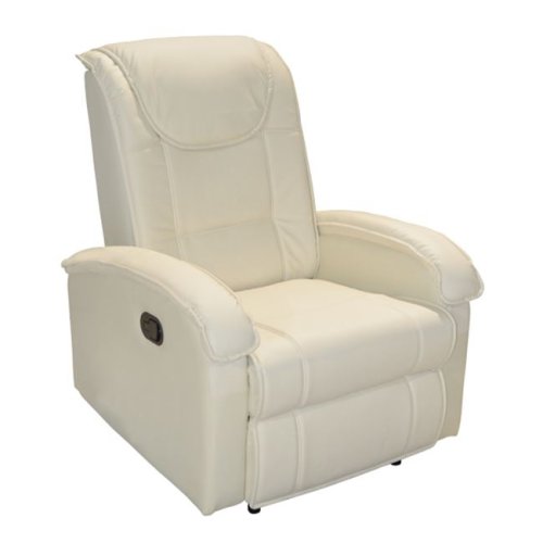 "Relax Me" sessel aus kunstleder mit massagefunktion in weiß