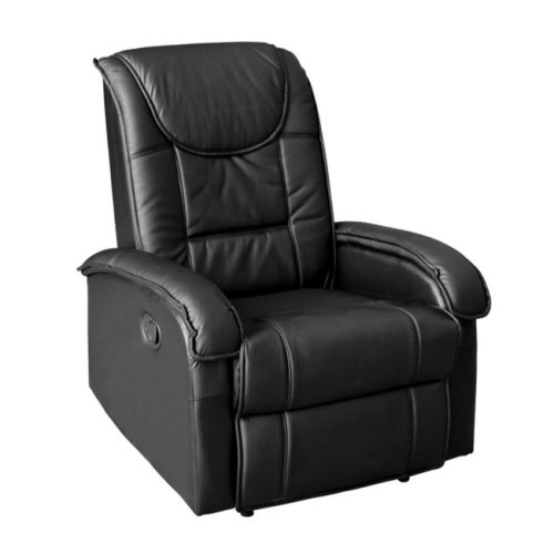 "Relax Me" sessel aus kunstleder mit massagefunktion in schwarz
