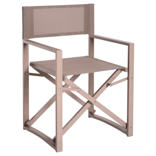 Sessel Direktor Aluminium in CHAMPAGNER