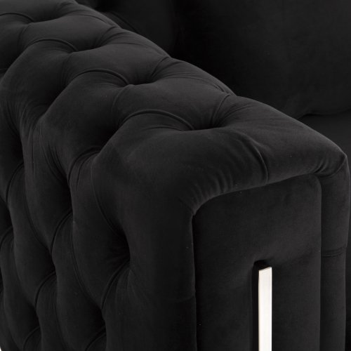 SESSEL t.CHESTERFIELD MOBAR SAMT SCHWARZ-METALLBEINE 99x86,5x77Hcm