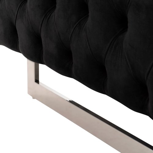 SESSEL t.CHESTERFIELD MOBAR SAMT SCHWARZ-METALLBEINE 99x86,5x77Hcm