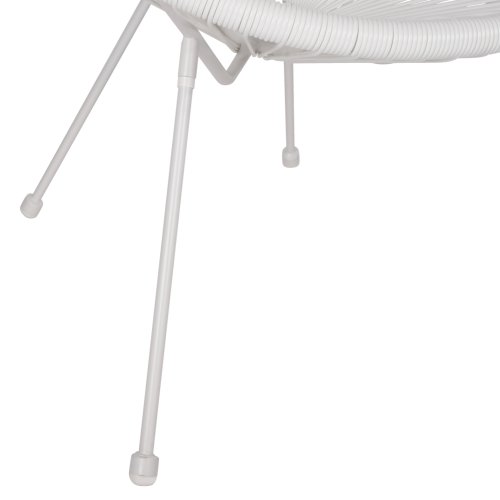 ACAPULCO SESSEL T. FOLIA WEIßEM METALL MIT GEDREHTEM GEWEBE 70x73x79 cm
