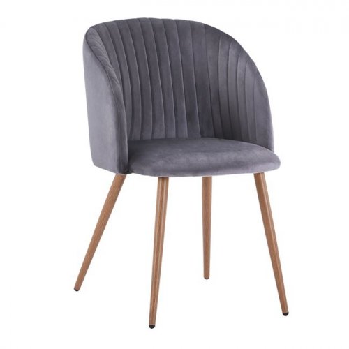 Leah Sessel  aus Samt in Farbe Grau