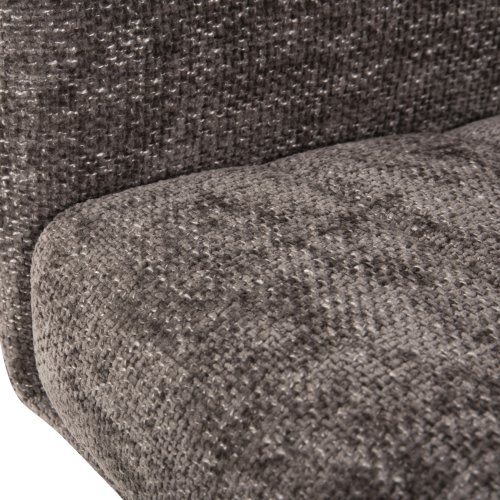 DINING ARMCHAIR GREY FABRIC-RUBBERWOOD LEGS 66x63x91Hcm