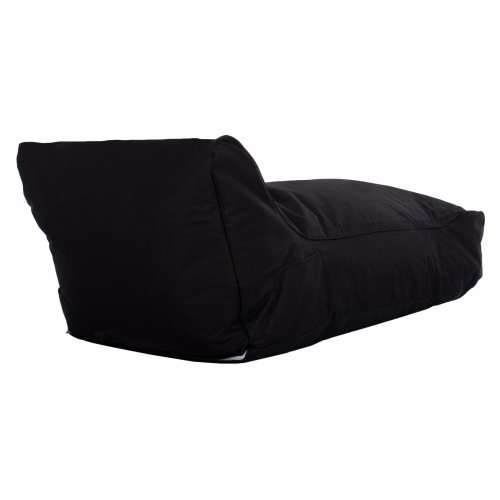 Pouf "Alok" in black with UV Protection 140x70x60 cm