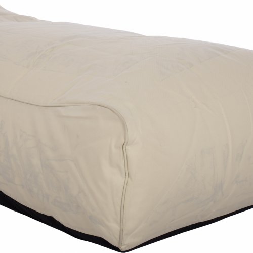 Pouf "Alok" in beige with UV Protection 140x70x60 cm
