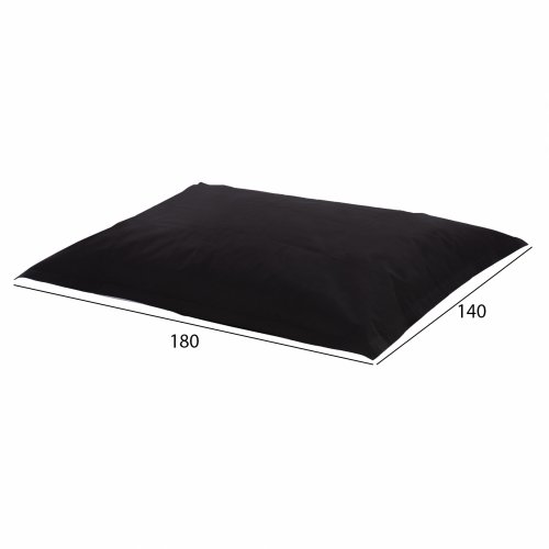 ANSHU POUF IN BLACK WITH UV PROTECTION 140x180 cm