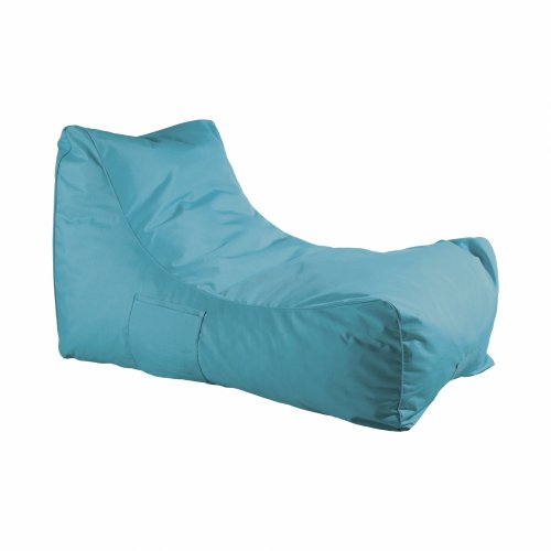 Pouf Sitzsack "Bloom" wasserdicht in blau 106x70x61 cm