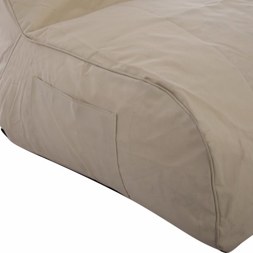 POUF SITZSACK "CLOUD" WASSERDICHTER SESSEL ECRU 81x78x73 cm