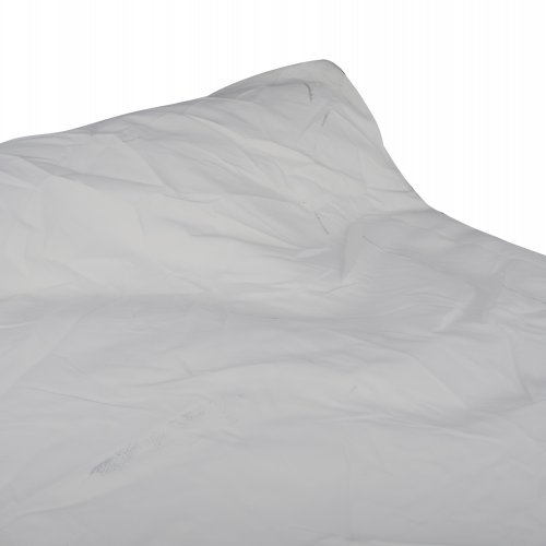 POUF BED 2 PEOPLE TEXTILENE 2X1 WHITE BLACK RAIL 140x140x60