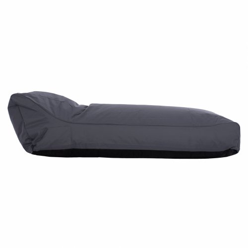 Pouf "Tanea" in grau mit UV-Schutz Wasserdicht 190x80x60 cm