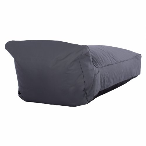 Pouf "Tanea" in grau mit UV-Schutz Wasserdicht 190x80x60 cm