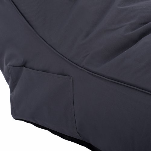 Pouf "Tanea" in grau mit UV-Schutz Wasserdicht 190x80x60 cm
