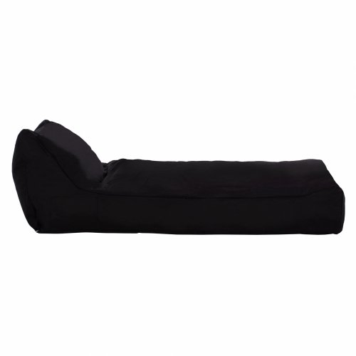 Pouf "Tanea" in black with UV Protection 190x80x60 cm