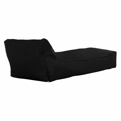 Pouf "Tanea" in black with UV Protection 190x80x60 cm