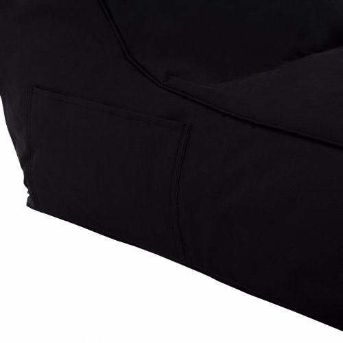 Pouf "Tanea" in black with UV Protection 190x80x60 cm