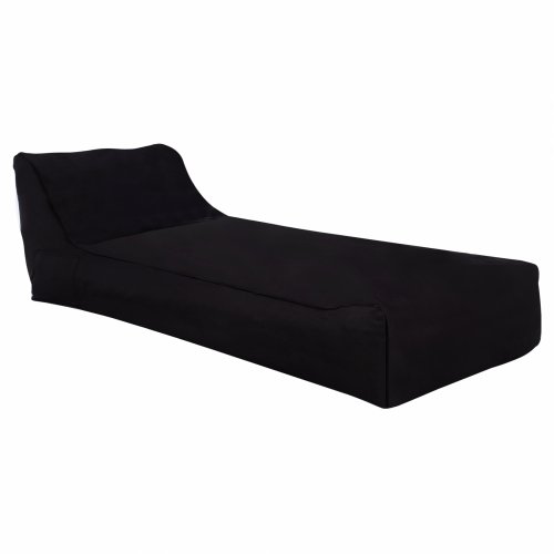 Pouf "Tanea" in black with UV Protection 190x80x60 cm