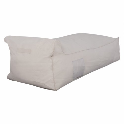 WADELIN POUF WITH TEXTILENE WHITE 190x80x40-60