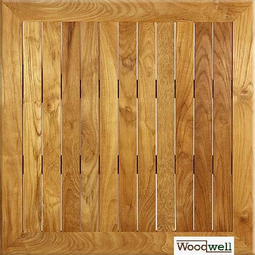Terrassentischplatte "TEAK" aus Holz 80x80