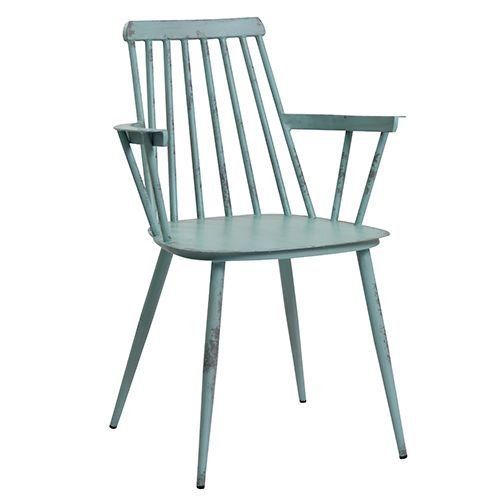 Aluminium Sessel "Quinn" in retro grün