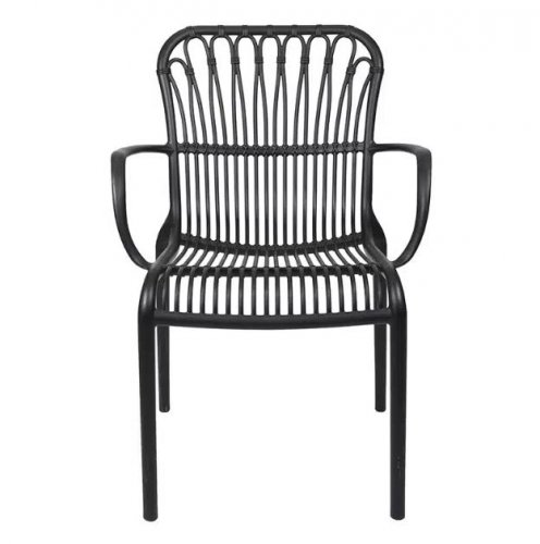 Sessel "Lola" aus Polypropylen in Schwarz