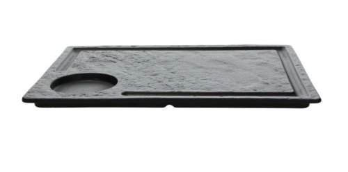 Flat plate Tognana Vulcania Black 33x24cm 6 set