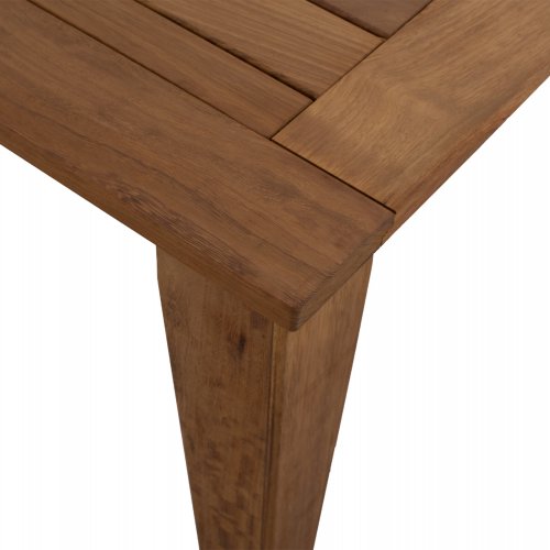 OUTDOOR-SET 4-TLG. MASSIVES IROKO-HOLZ IN WALNUSSFARBE & BEIGE KISSEN