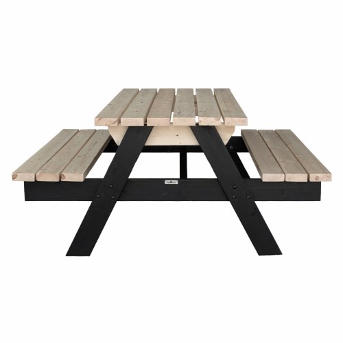 PICKNICK-SET 2 BÄNKE MIT SCHWEDISCHEM HOLZTISCH