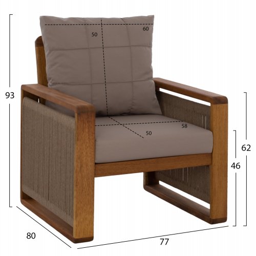 4TLG OUTDOOR LOUNGE SET AUS MASSIVEM IROKO NUSSBAUM  - Nächstes Erscheinungsdatum: 18.05.2023