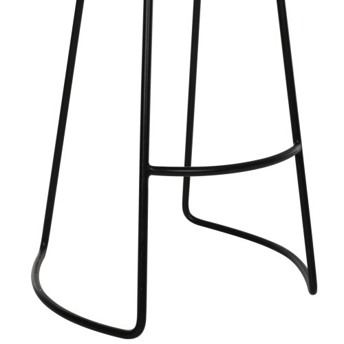 HOLZHOCKER TOON-METALL IN SCHWARZ-NATUR 48X40,5X71cm