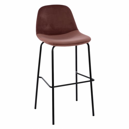 VINCENT STOOL VELVET ROTTEN APPLE AND METAL FRAME 56,5x47x106 cm - Kopie