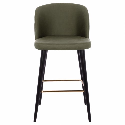 STOOL "MARCELLO" FROM NUBUK CYPRUS WITH WOODEN FEET 50x49,5x101,5 cm