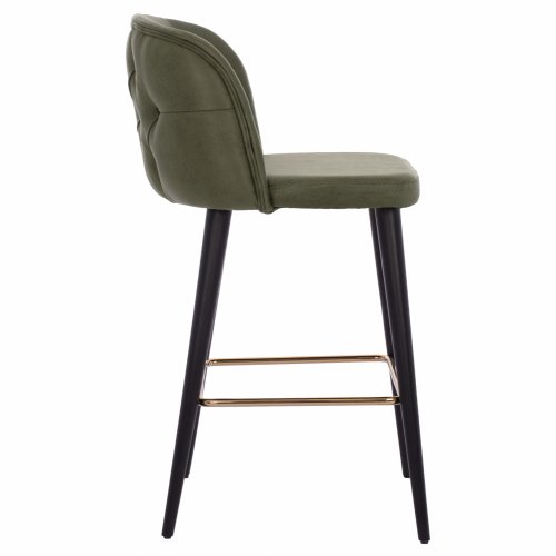 STOOL "MARCELLO" FROM NUBUK CYPRUS WITH WOODEN FEET 50x49,5x101,5 cm