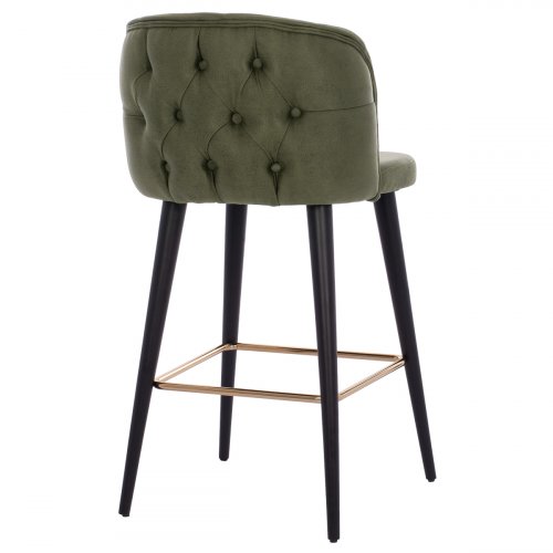 STOOL "MARCELLO" FROM NUBUK CYPRUS WITH WOODEN FEET 50x49,5x101,5 cm