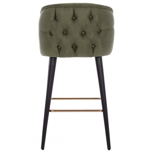 STOOL "MARCELLO" FROM NUBUK CYPRUS WITH WOODEN FEET 50x49,5x101,5 cm