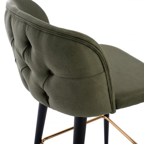 STOOL "MARCELLO" FROM NUBUK CYPRUS WITH WOODEN FEET 50x49,5x101,5 cm