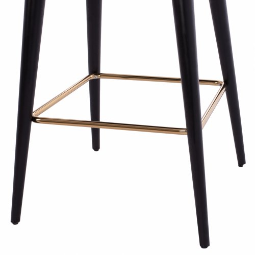 STOOL "MARCELLO" FROM NUBUK CYPRUS WITH WOODEN FEET 50x49,5x101,5 cm