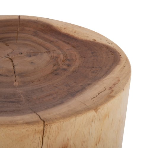 STOOL ONYX SOLID SUAR WOOD IN NATURAL COLOR-CLAW SHAPE Φ30Χ40Hcm