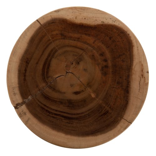 STOOL ONYX SOLID SUAR WOOD IN NATURAL COLOR-CLAW SHAPE Φ30Χ40Hcm