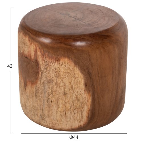 ΑΜΠΟ TOBI ΜΑΣΙΦ ΞΥΛΟ SUAR ΣΕ ΦΥΣΙΚΟ Φ44x43Υ εκ.