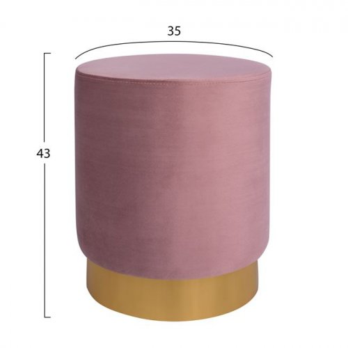 LEVY STEIN AUS PINK SAMT 35x42 cm.