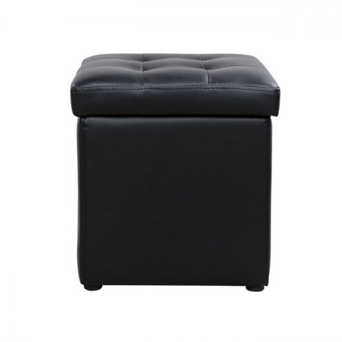 ΣΚΑΜΠΩ ΜΕ ΑΠΟΘΗΚΕΥΤΙΚΟ ΧΩΡΟ PU ΜΑΥΡΟ CUBE 36,5x36,5x36Υεκ.