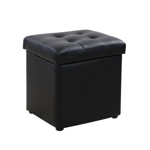 ΣΚΑΜΠΩ ΜΕ ΑΠΟΘΗΚΕΥΤΙΚΟ ΧΩΡΟ PU ΜΑΥΡΟ CUBE 36,5x36,5x36Υεκ.