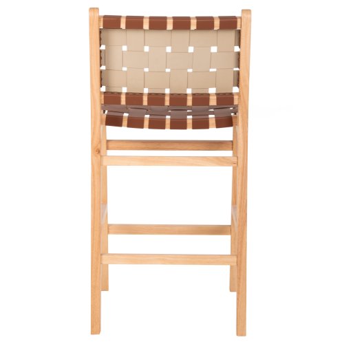 BARHOCKER FELIPE MITTELHÖHEM TOON HOLZ IN NATURFARBE-BRAUN PU 45x47x94cm