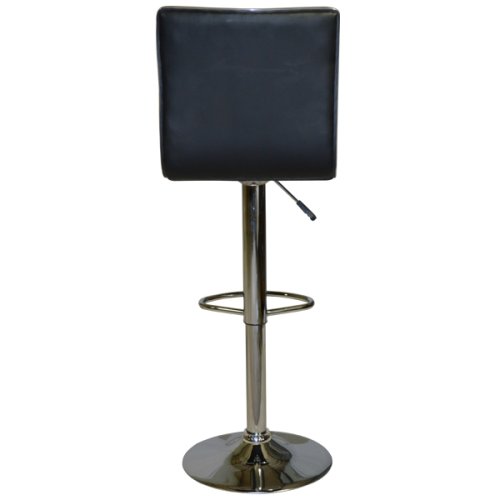 Moderner Barhocker mit schwarzem kunstlederbezug