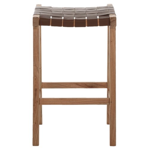 BARHOCKER MASSIVES TEAK NATUR 40X35X65H