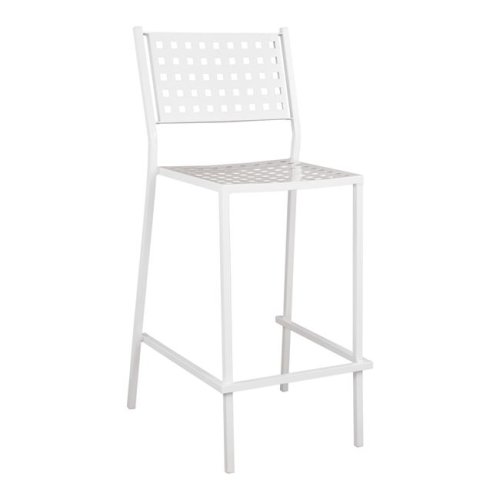 Bar stool “Zeta” in white